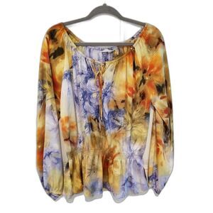 Calvin Klein Colorful Top, Size Large